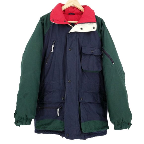 Vintage GANT Down Colorblock Puffer Jacket 90s M